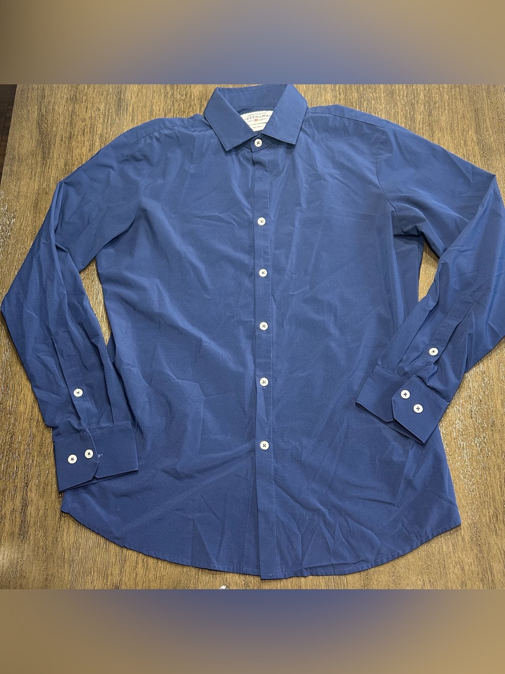 Mizzen+Main Leeward Shirt
Mens Large Blue Slim Trim Fit